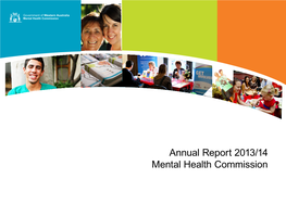 Annual Report 2013/14 Mental Health Commission