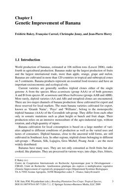 Chapter 1 Genetic Improvement of Banana