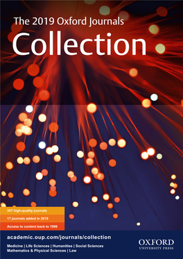 The 2019 Oxford Journals Collection