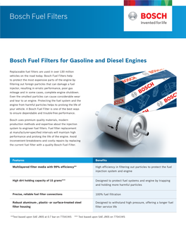 Bosch Fuel Filters