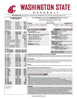 Cougar Quick Hits Broadcast Info Series History