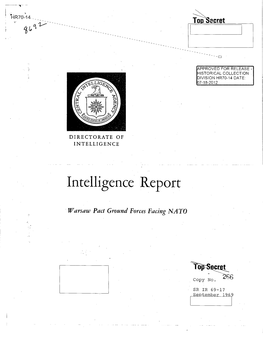 Intelligence Report