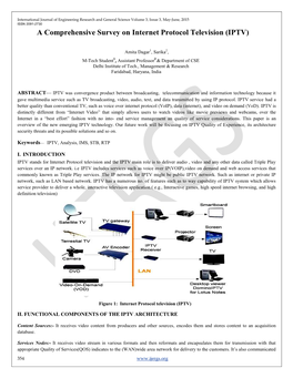 A Comprehensive Survey on Internet Protocol Television (IPTV)