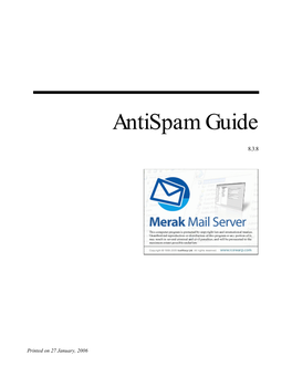 Merak Instant Antispam Guide Revised