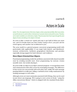 Actors in Scala