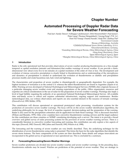 Use of Radar for Severe Weather Warnings