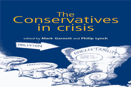 The Conservatives in Crisis