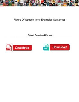 Figure of Speech Irony Examples Sentences