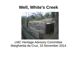 History of White's Creek