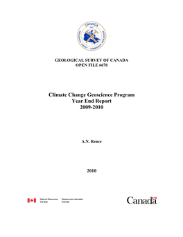 Climate Change Geoscience Program Meeting Report