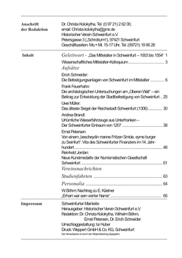 Aufsätze Vereinsnachrichten