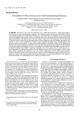 Association of Helicobacter Pylori with Gastroduodenal Diseases