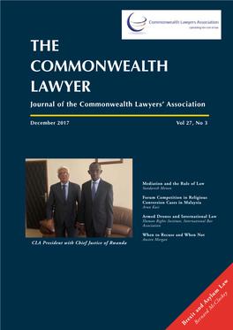 Journal of the Commonwealth Lawyers' Association