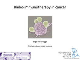 Radio-Immunotherapy in Cancer