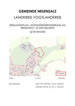 Gemeinde Neuensalz Landkreis Vogtlandkreis