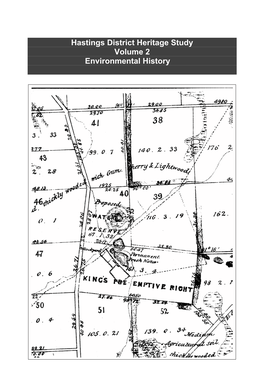 Hastings District Heritage Study Volume 2 Environmental History