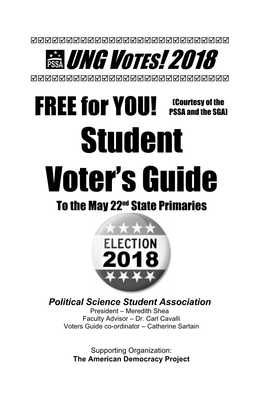 Student Voter's Guide