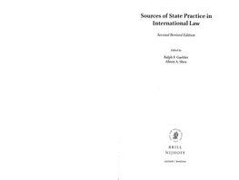 Argentina, SOURCES of STATE PRACTICE in INTERNATIONAL