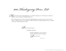 Thanksgiving-Price-Chart.Pdf