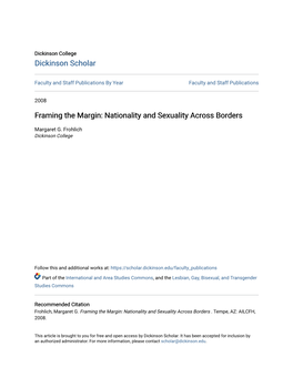 Nationality and Sexuality Across Borders