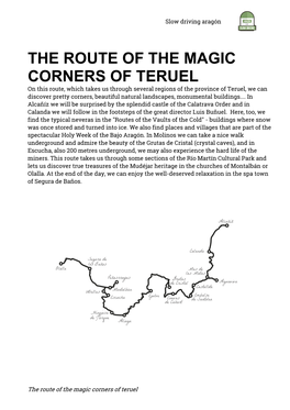 The Route of the Magic Corners of Teruel Slow Driving Aragón