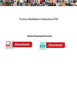 Tummo Meditation Instructions Pdf