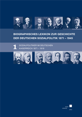 Biographisches Lexikon Zur Geschichte Der Deutschen Sozialpolitik 1871 – 1945