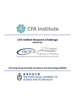 CFA Institute Research Challenge Hosted By