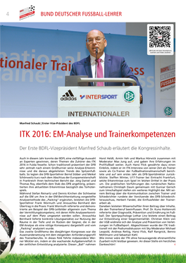 ITK 2016: EM-Analyse Und Trainerkompetenzen