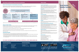 Acute Infection Guideline Summary