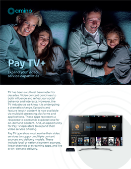 Pay TV+ Solution
