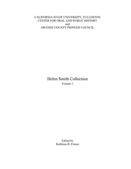 Helen Smith Collection Volume 1