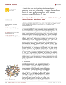 Visualizing the Bohr Effect in Hemoglobin: Neutron Structure Of