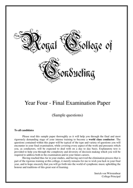 Royal College of Conducting