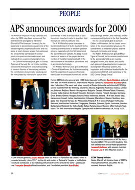 Kps Announces Awards for 2000