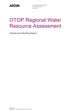 OTOP Regional Water Resource Assessment