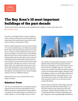 The Bay Area's 10 Most Important Buildings of the Past Decade