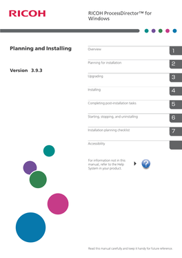Planning and Installing Overview 1