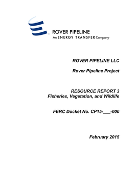 Rover Pipeline Llc