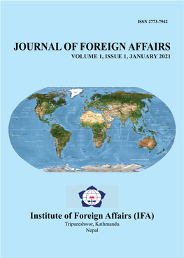 Journal of Foreign Affairs Volume 1, Issue 1, January 2021