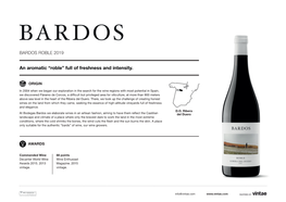 An Aromatic “Roble” Full of Freshness and Intensity