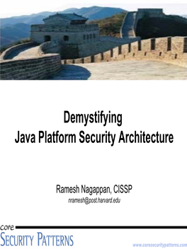 Demystifying Java Platform Security Architecture