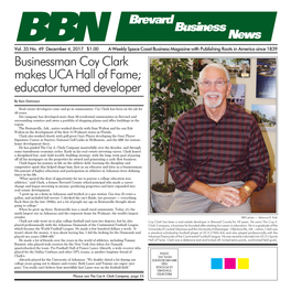 Businessman Coy Clark Makes UCA Hall of Fame; Educator Turned Developer