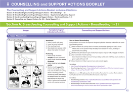 2. Counselling and Support Actions Booklet