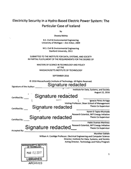 Signature Redacted Institute for Data, Systems, and Society August 22, 2016