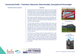 Community Profile – Treherbert, Blaencwm, Blaenrhondda, Tynewydd and Penyrenglyn