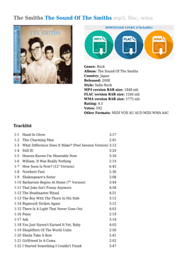 The Smiths the Sound of the Smiths Mp3, Flac, Wma