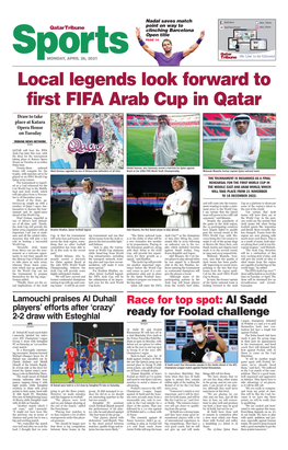 Local Legends Look Forward to First FIFA Arab Cup in Qatar Draw to Take Place at Katara Opera House on Tuesday