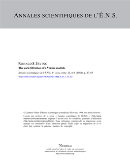 The Socle Filtration of a Verma Module