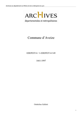 Commune D'aveize